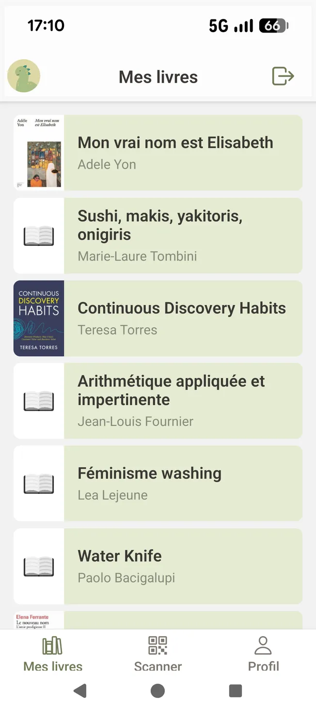 Aperçu de l'app Bulle
